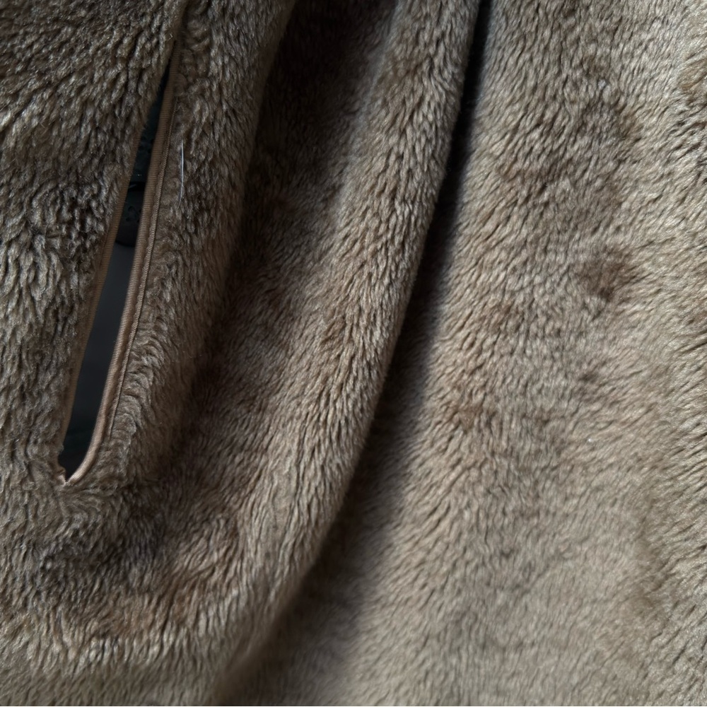 London Fog Vintage 70s Men's Trench Coat Shearling Lined Beige 40R Weathercoat - Picture 11 of 13